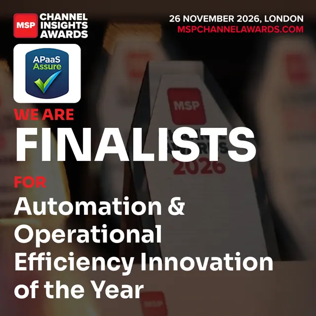 APaaS Assure: MSP Channel Insights Awards 2026 finalist for Automation and Operational Efficiency Innovation of the Year